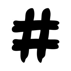 hashtag icon, hashtag silhouette vector illustration-simple silhouette illustration of hashtag, perfect for hashtag logos and icons