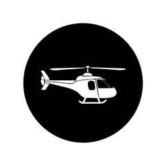 helicopter icon, helicopter silhouette vector illustration-simple silhouette illustration of helicopter, perfect for helicopter logos and icons