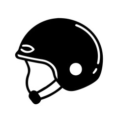 helmet icon, helmet silhouette vector illustration-simple silhouette illustration of helmet, perfect for helmet logos and icons