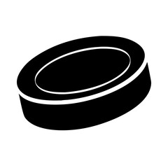 hockey puck icon, hockey puck silhouette vector illustration-simple silhouette illustration of hockey puck, perfect for hockey puck logos and icons