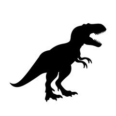Tyrannosaurus Rex Silhouette Vector Art.