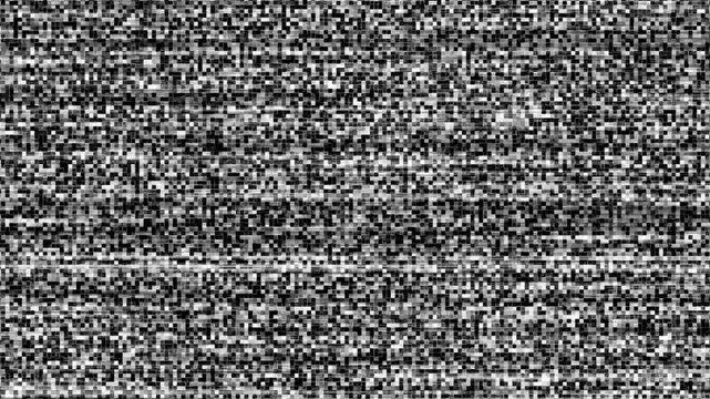 No signal warning text on retro TV screen,A glitch error effect adds visual interest to the abstract animation,Noice glitch motion animation video,TV noice background,Ultimate Bad TV Signal,