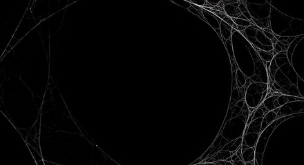 Intricate Silver Web: Dark Elegance in Fractal Art AI Generated