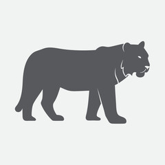 Majestic Lion Vector Illustration white background.