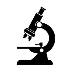 microscope icon, microscope silhouette vector illustration-simple silhouette illustration of microscope, perfect for microscope logos and icons