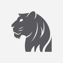Majestic Lion Vector Illustration white background.