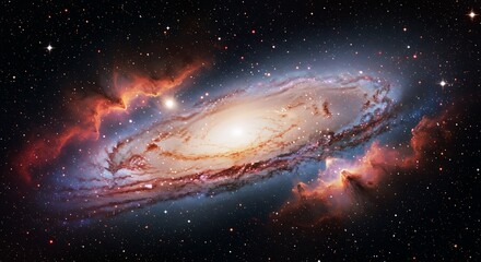 Obraz premium Cosmic Tapestry AI Generated