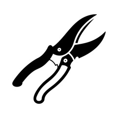 pruning shears icon, pruning shears silhouette vector illustration-simple silhouette illustration of pruning shears, perfect for pruning shears logos and icons
