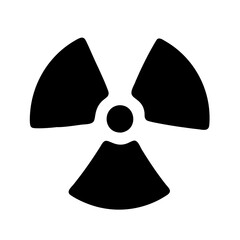 radiation symbol icon, radiation symbol silhouette vector illustration-simple silhouette illustration of radiation symbol, perfect for radiation symbol logos and icons