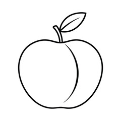 korlan fruit line art vector illustration