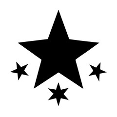 Obraz premium star icon, star silhouette vector illustration-simple silhouette illustration of star, perfect for star logos and icons