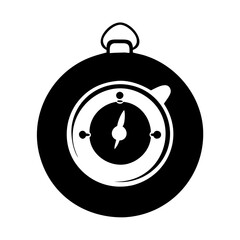 stopwatch icon, stopwatch silhouette vector illustration-simple silhouette illustration of stopwatch, perfect for stopwatch logos and icons