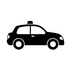 taxi icon, taxi silhouette vector illustration-simple silhouette illustration of taxi, perfect for taxi logos and icons