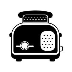 toaster icon, toaster silhouette vector illustration-simple silhouette illustration of toaster, perfect for toaster logos and icons