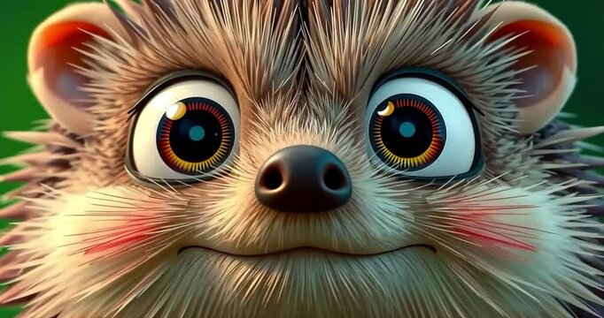 Animated chipmunk expressing surprise