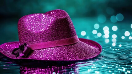 Festive magenta hat