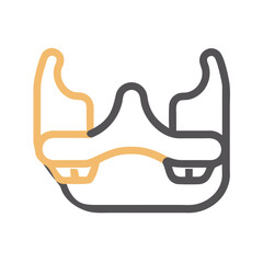  Stylish Maxilla Bone Anatomy Icon © Xihan