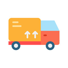 Delivery Truck icon vector image. Suitable for mobile apps, web apps and print media.