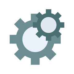 Gears icon vector image. Suitable for mobile apps, web apps and print media.