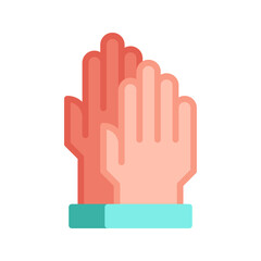 Gloves icon vector image. Suitable for mobile apps, web apps and print media.