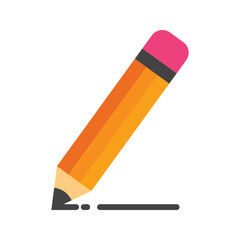 Pencil icon vector image. Suitable for mobile apps, web apps and print media.
