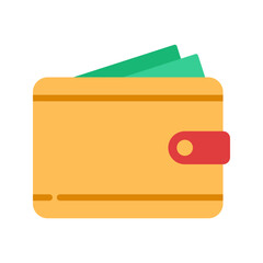 Wallet icon vector image. Suitable for mobile apps, web apps and print media.