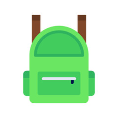 Backpack icon vector image. Suitable for mobile apps, web apps and print media.