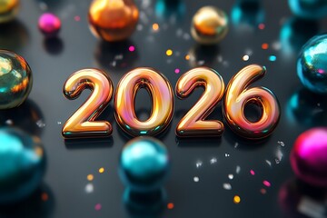 Stylish and Minimalist 2026 3D Logo Design.