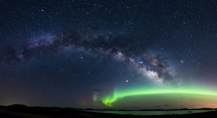 Obraz premium Celestial Embrace AI Generated