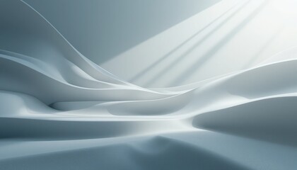 Naklejka premium Fluid motion design abstract space digital art minimalist environment artistic perspective creative concept for visual aesthetics