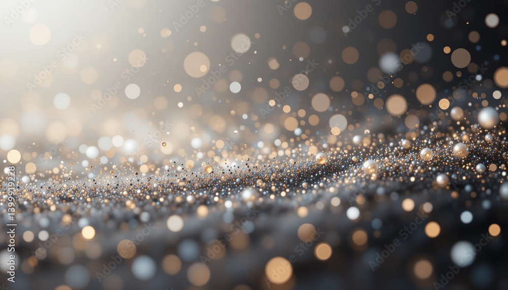Poster captivating sparkle action in a dreamy environment abstract content of glittering particles soft lig