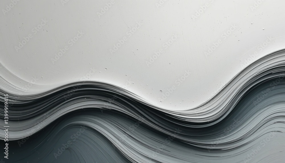 Aufkleber flowing sheets of paper in creative workspace abstract textures minimalist design artistic environme