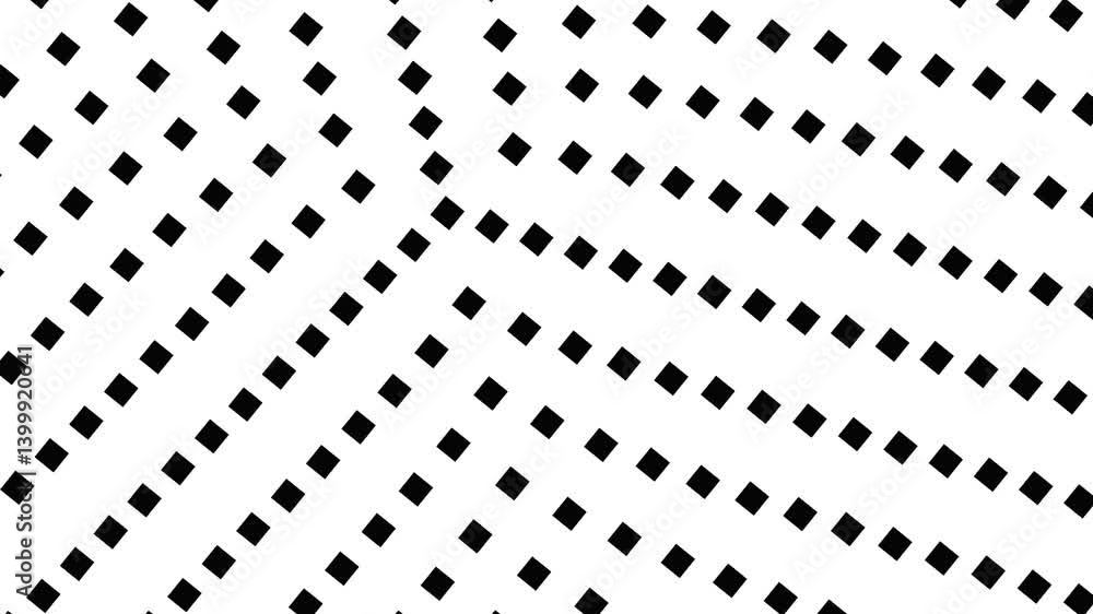 Poster halftone square pattern background design - seamless loop video animation
