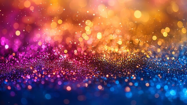 Colorful bokeh lights background