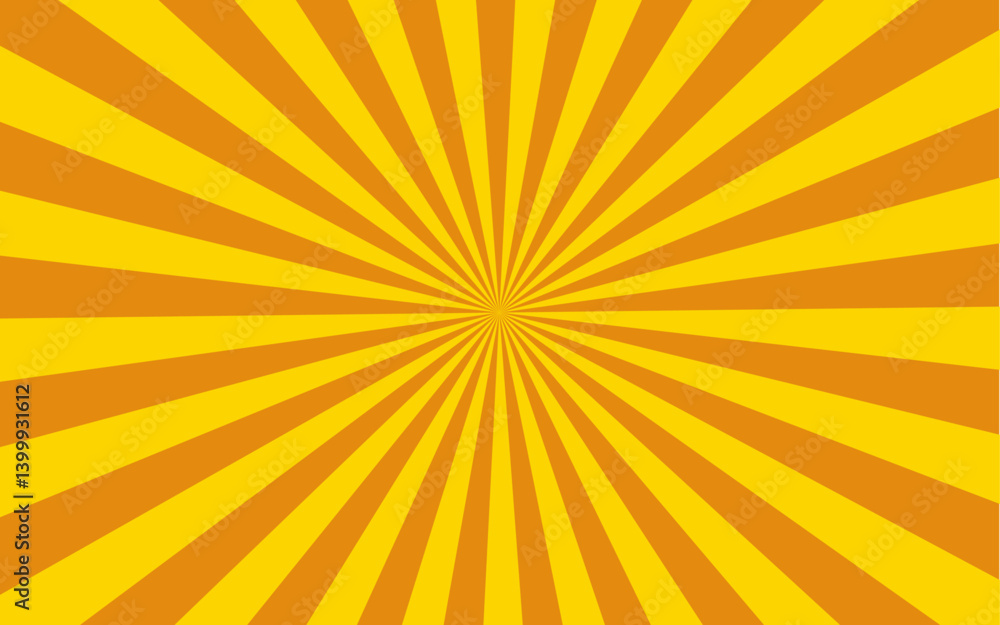 Aufkleber Abstract background with hypnotic spiral wavy rays pattern. Curve smoothly, forming  swirling vortex effect. Vintage beam sunburst texture. Radial sunrise or sunset light retro Spiral radial design