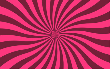 Abstract background with hypnotic spiral wavy rays pattern. Curve smoothly, forming  swirling vortex effect. Vintage beam sunburst texture. Radial sunrise or sunset light retro Spiral radial design