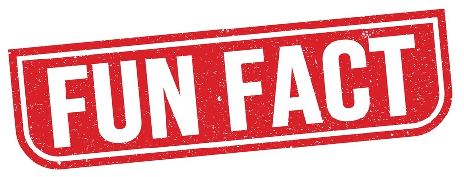 FUN FACT text written on red stamp sign.