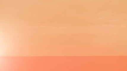 Minimal Warm Abstract Background with Gradient Orange Tones – Modern Aesthetic Empty Scene for Product Display or Design Mockups