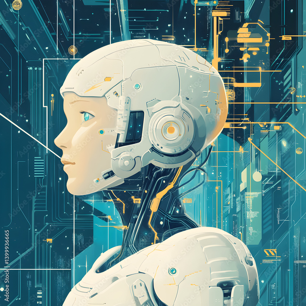 Poster optimize business ai software for enhanced performance digital workspace infographic corporate envir