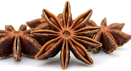 Fototapeta premium Warm Spice: Aromatic Star Anise Close-Up AI Generated