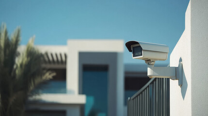 cctv camera on house gate