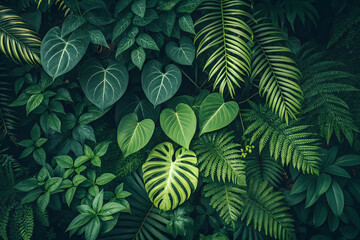 Green leaves background