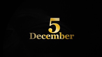 Date 5th December, 5 December Letter Logo