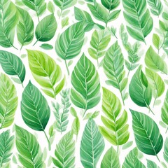 緑の葉っぱの背景イラスト