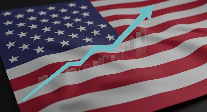 American Economic Growth: Upward Trend AI Generated