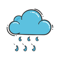 azure cloud icon, azure cloud vector illustration-simple illustration of azure cloud, perfect for azure cloud logos and icons