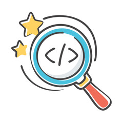 code quality icon, code quality vector illustration-simple illustration of code quality, perfect for code quality logos and icons