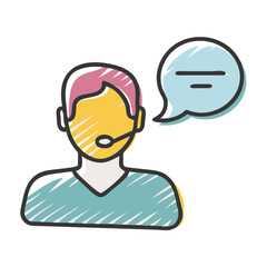 interpreter icon, interpreter vector illustration-simple illustration of interpreter, perfect for interpreter logos and icons