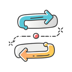 pull request icon, pull request vector illustration-simple illustration of pull request, perfect for pull request logos and icons