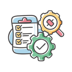 unit testing icon, unit testing vector illustration-simple illustration of unit testing, perfect for unit testing logos and icons